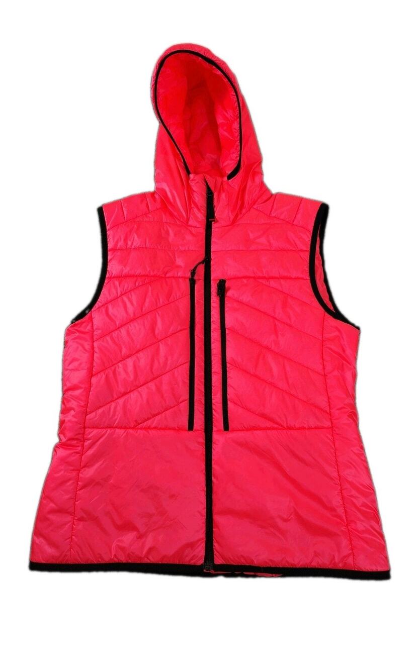 Bogner Fire + Ice Naima Vest Womens 10 Large Hot Pink Puffer High Visibility EUC